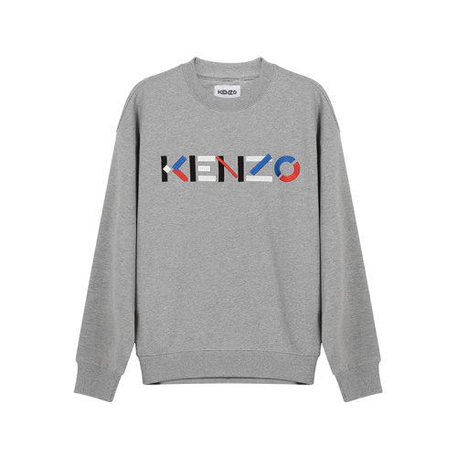 KENZO/高田賢三 男衛(wèi)衣 男士棉質(zhì)加絨款圓領(lǐng)長(zhǎng)袖衛(wèi)衣運(yùn)動(dòng)衫 5SW523 4MO