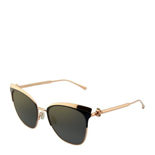 Jimmy Choo/周仰杰 吉米周 時尚 簡約 優(yōu)雅 復(fù)古 貓眼 蝶形 女士 太陽鏡 雙色拼接 鏡框 反光 鏡片 墨鏡 眼鏡 JULY/S 58mm Jimmy Choo 周仰杰