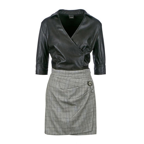 PINKO/品高 女士 服裝 21春夏 拼色聚酯纖維連衣裙 女式連衣裙