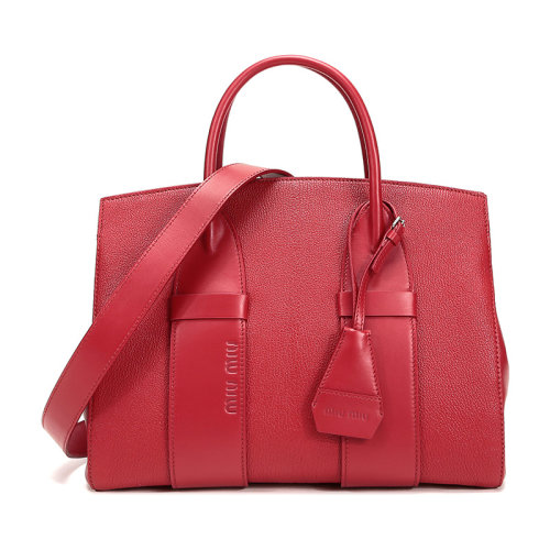 MiuMiu/繆繆 女士手提包 皮質(zhì)單肩斜挎  5BA100 2B66 F068Z V OOO