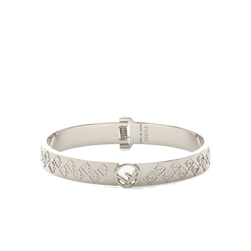 FENDI/芬迪  F IS FENDI系列 女士鈀色徽標彈簧扣手鏈8AG793A6FFF0TH0