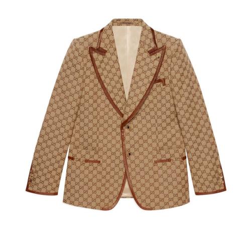  GUCCI古馳 22年秋冬 男士 GG帆布夾克 668049 Z8ARW 2190