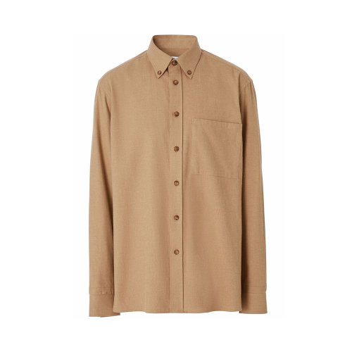 BURBERRY/博柏利 男士棕色織物長(zhǎng)袖襯衫 8048119