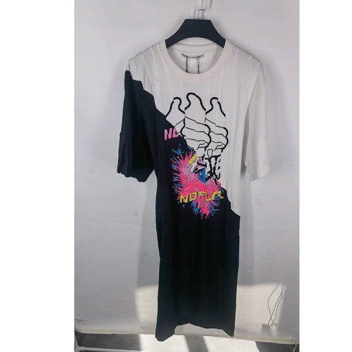 Stella McCartney/絲黛拉麥卡妮拼色女士連衣裙 463802SIB571000 瑕疵折扣