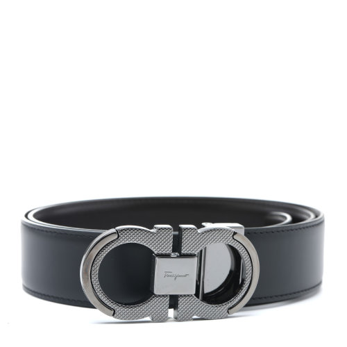 Salvatore Ferragamo/菲拉格慕22年帶扣式牛皮革男士皮帶腰帶 67A282