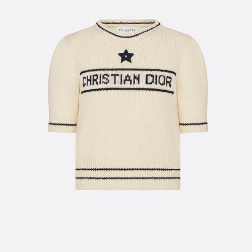  DIOR迪奧 22年秋冬 女士 針織衫 短袖針織衫 154S09AM305_X5801 預(yù)定商品1-3周發(fā)貨