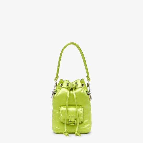  FENDI芬迪 22年秋冬 女士 手提包 嫩芽綠尼龍迷你手袋 8BS010A0W4F1J3R