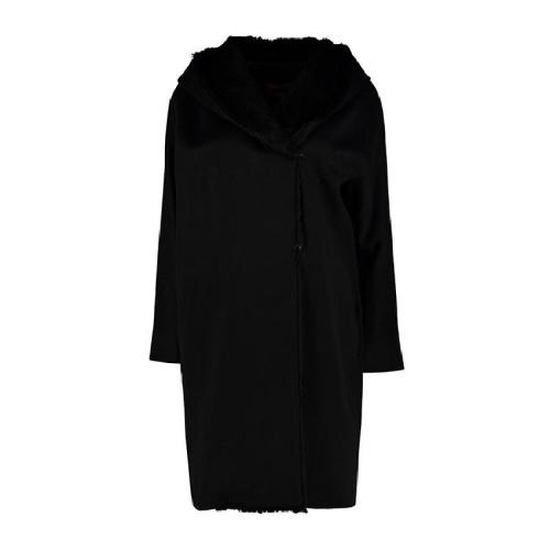 MaxMara/麥絲瑪拉 女士黑色時(shí)尚休閑大衣 MAXCEYL0N013