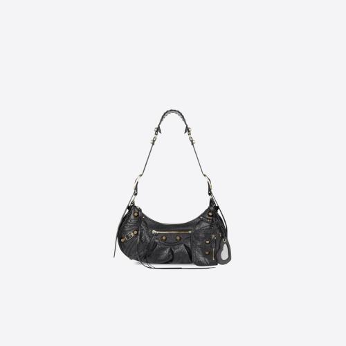  BALENCIAGA巴黎世家 22年秋冬 女士 單肩包 Womens Le Cagole Small Shoulder Bag  in Black 6