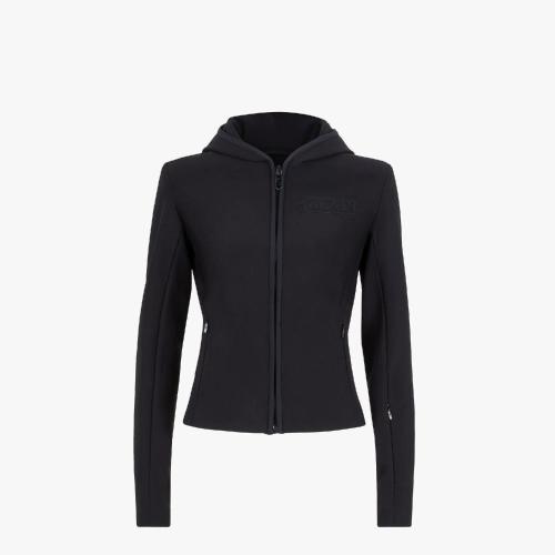  FENDI芬迪 22年秋冬 女士 夾克 黑色高科技布料夾克 FAN091AK8DF0GME