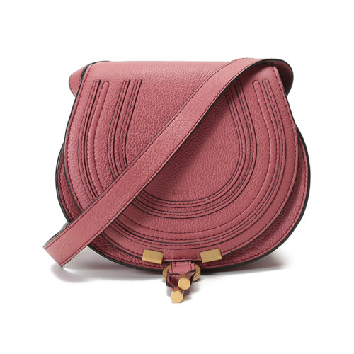 CHLOE/克洛伊 女士Marcie系列牛皮圓形單肩斜挎包馬鞍包 CHC21AS680F01