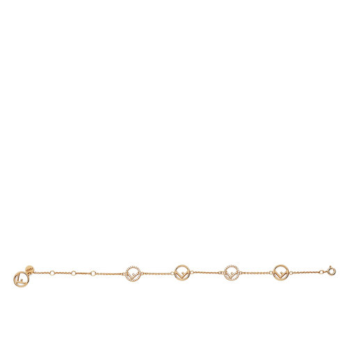 FENDI/芬迪   F IS FENDI系列 金色金屬然水晶細(xì)節(jié)手鏈8AG7366DMF089U