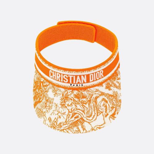  DIOR迪奧 22年秋冬 女士 帽子 Visiere Toile de Jouy Sauvage 24TJV978X132_C246