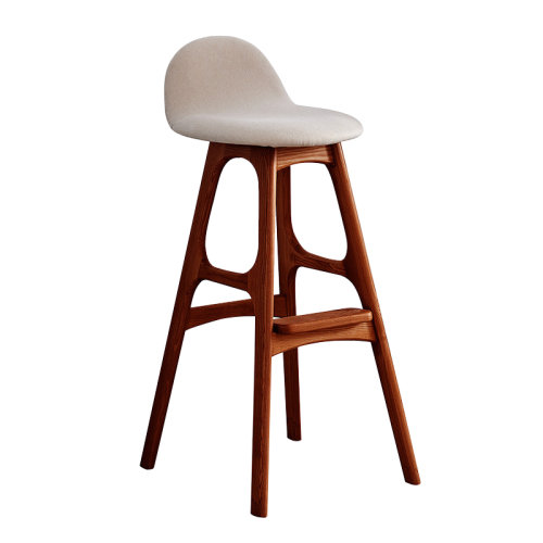 GeleiStory/GeleiStory  布藝吧椅簡(jiǎn)約現(xiàn)代餐廳酒吧高腳吧椅休閑實(shí)木餐椅輕奢凳子