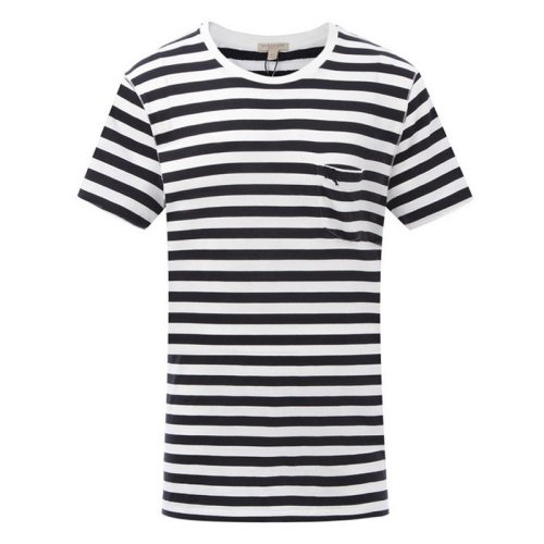  BURBERRY/博柏利 男士黑白條紋棉質(zhì)短袖T恤 3995583 PLFSX