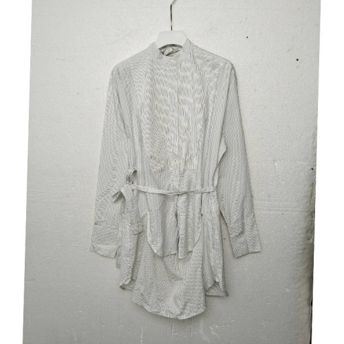 Stella McCartney/絲黛拉麥卡妮白色條紋女士長袖襯衫  555076 SMA02 9000 瑕疵折扣