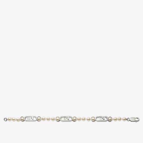  FENDI芬迪 22年秋冬 男士 手鏈 白色手鐲 7AJ623A5TOF1IPY