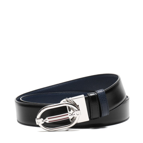 BALLY/巴利 男士皮質(zhì)板扣式雙面皮帶腰帶 STEVEN 35 M