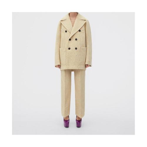  BV葆蝶家 22年秋冬 女士 大衣 manteau en laine double melangee 711299VKPH09505