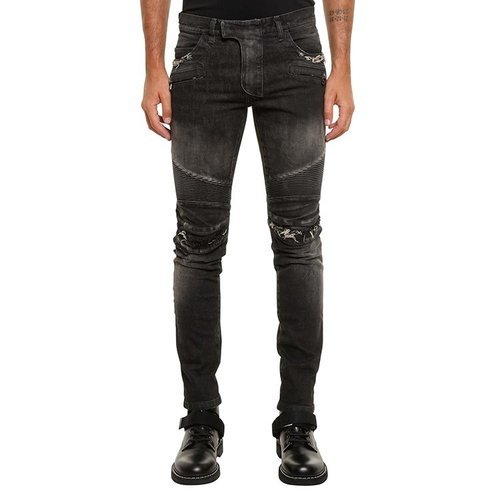 BALMAIN/巴爾曼   男士牛仔褲 破洞 復(fù)古