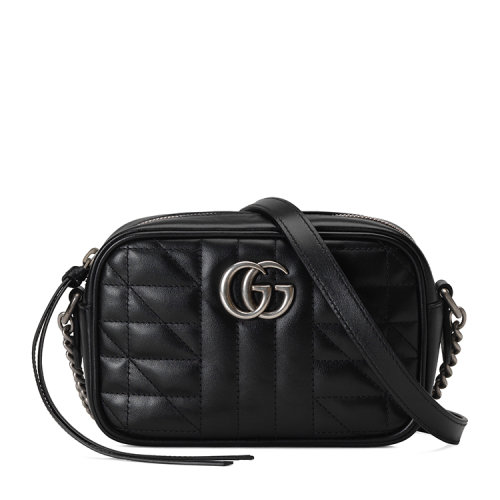 GUCCI/古馳 GG Marmont系列迷你肩背包 皮革 634936UM8BN