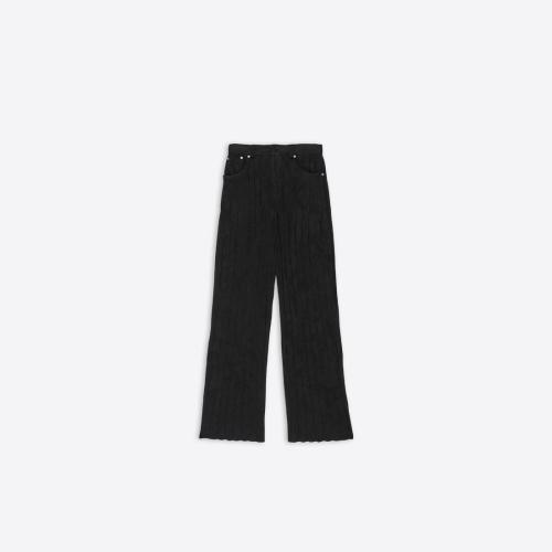  BALENCIAGA巴黎世家 22年春夏 女士 休閑褲 Womens Large Baggy Trousers in Black 696279T210