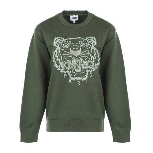 KENZO/高田賢三大虎頭刺繡棉質(zhì)寬松女士套頭衛(wèi)衣女衛(wèi)衣FB62SW821