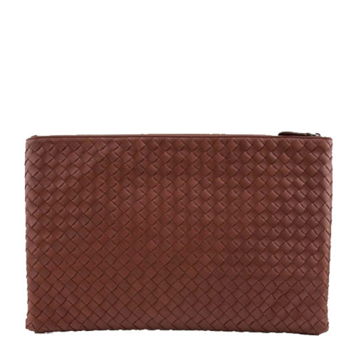 Bottega Veneta 寶緹嘉 男士羊皮經(jīng)典編織商務休閑手拿包