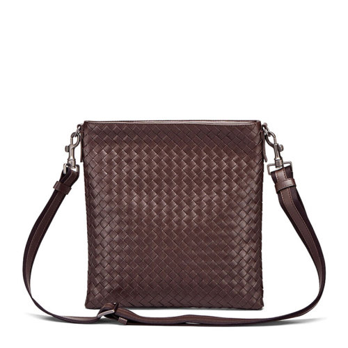 Bottega veneta 葆蝶家 男士牛皮編織小號肩背斜背包