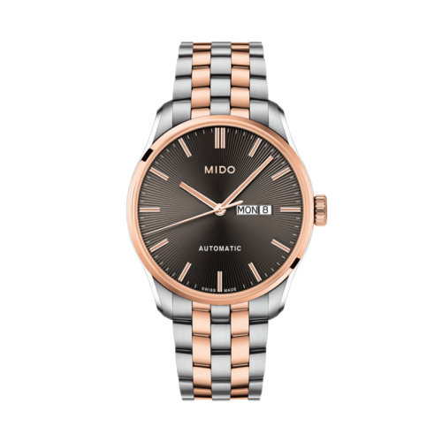  mido/美度  布魯納系列紳士款長動能全自動機械PVD鍍玫瑰金不銹鋼男士腕表42.50毫米 M024.630.22.061.00
