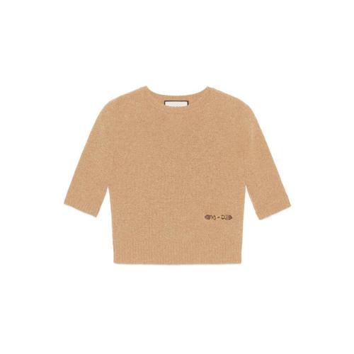  GUCCI古馳 22年秋冬 女士 馬銜扣羊絨上衣 628389 XKBH9 2184