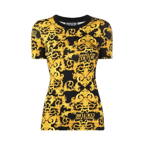  VERSACE JEANS COUTURE 女士印花棉質(zhì)短袖T恤 B2HWA708 S0155 899 PLFSX