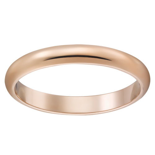 CARTIER/卡地亞 18K金玫瑰金 經(jīng)典簡約大氣 1895結(jié)婚求婚訂婚對戒戒指  B4088100