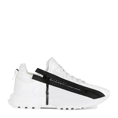 Givenchy/紀(jì)梵希 女士白色牛皮革/織物低幫慢跑休閑鞋BE0019E0SV-116