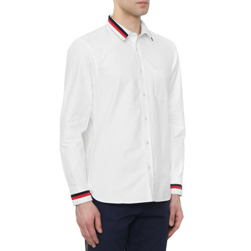 BURBERRY/博柏利 純棉巴寶莉 白色男士襯衣 burberry 長袖襯衣 男士長袖襯衫瑕疵特賣（陳列痕跡，不影響使用）