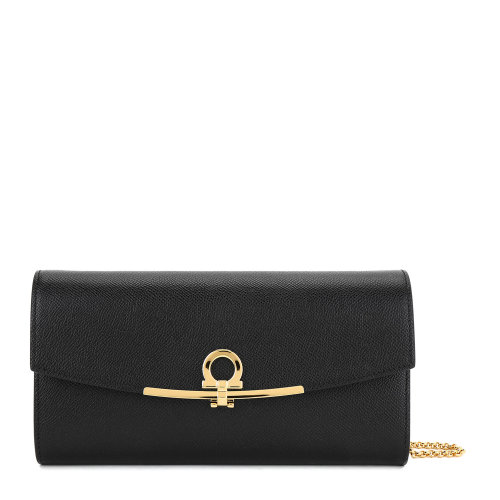 Salvatore Ferragamo/菲拉格慕 手包 女士單肩包 黑色 674023-22C941