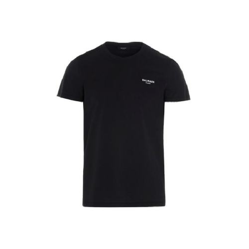  BALMAIN/寶曼 男士黑色棉質(zhì)短袖T恤 XH1EF000 BB04 EAB PLFSX