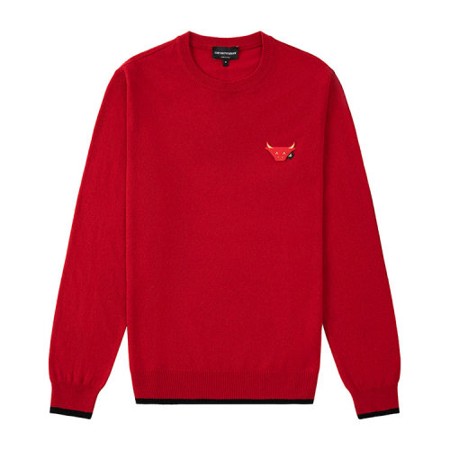 Emporio Armani/安普里奧阿瑪尼 紅色 男士針織衫/毛衣  [CNY Capsule新年限定] 3K1MTG-1MDEZ-0356