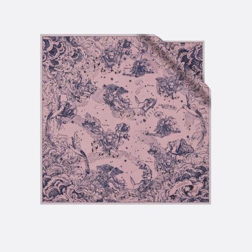  DIOR迪奧 22年秋冬 女士 絲巾 Diortwin 方巾 15CON070I606_C*w*408 預(yù)定商品1-3周發(fā)貨