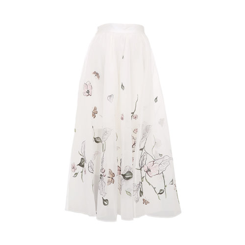 bifubyxingchen/彼伏海棠蛺蝶刺繡半裙女士半身裙