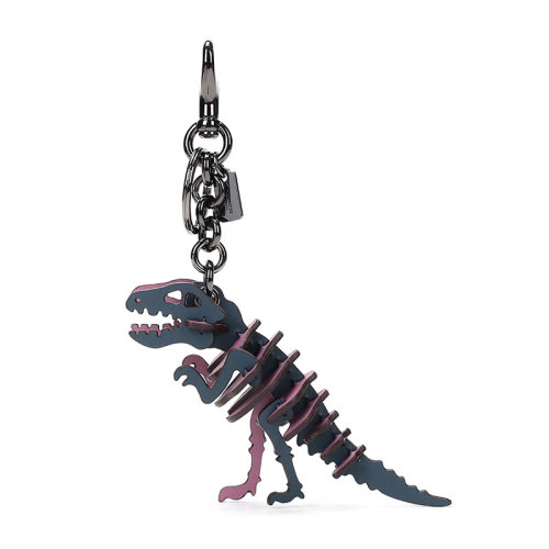 COACH/蔻馳  時(shí)尚小恐龍鉻鞣皮革鑰匙扣掛飾 55868_BKL6I