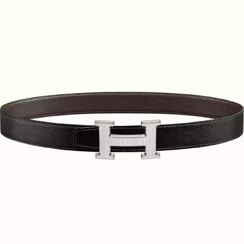  HERMES愛馬仕 22年秋冬 男士 腰帶 Boucle de ceinture H Striee %26 Cuir de ceinture reversib