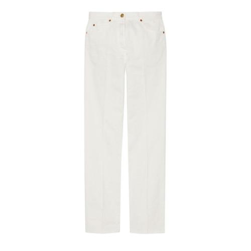  GUCCI古馳 22年秋冬 女士 馬銜扣棉質(zhì)長褲 666799 XDBX4 9133