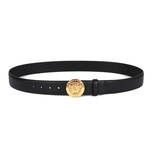 VERSACE/范思哲 圓頭男士荔枝紋皮質(zhì)腰帶 by