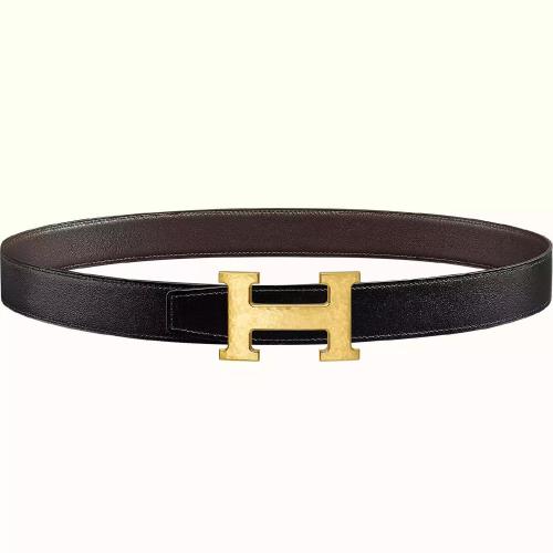  HERMES愛(ài)馬仕 22年秋冬 男士 腰帶 Boucle de ceinture H Martelee %26 Cuir de ceinture revers