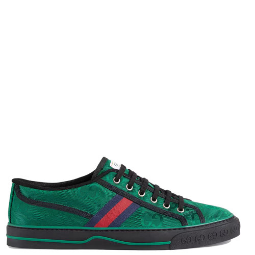 GUCCI/古馳 22年早春新款 Off The Grid Tennis 1977系列 男士?綠色GG尼龍運動鞋675111H9H703260