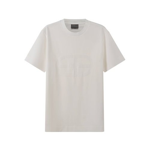 Emporio Armani/安普里奧阿瑪尼 【22秋冬新款】 男士棉質(zhì)圓領(lǐng)短袖T恤LOGO圖案 6L1TA2 1JGYZ