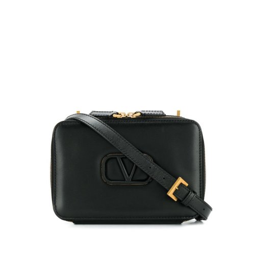 Valentino/華倫天奴 女士黑色牛皮革斜挎包 SW0B0F18 HFB 001 PLSX