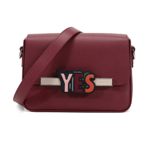 Longchamp/瓏驤 女士織物GAMEON系列牛皮單肩斜挎包96HME030