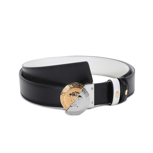 VERSACE/范思哲 男士牛皮板扣式雙面皮帶腰帶禮盒 DCU8330 DVTPH